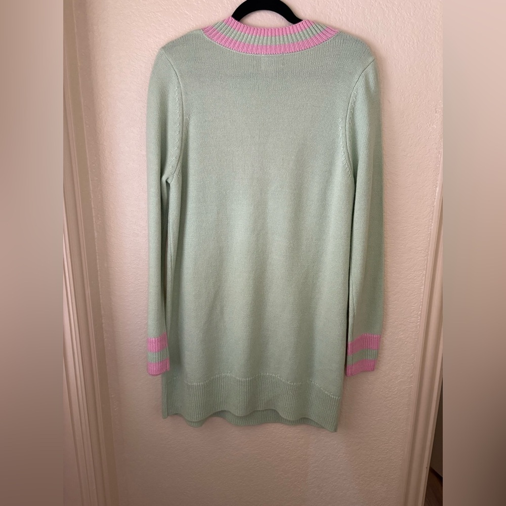 Show Me Your MuMu Mint Green and Pink Sweater Dress - Picture 4 of 6